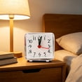 thumbnail image 5 of Tyidzon Minimalist Transparent Silent Alarm Clock, Large Display Battery Operated Desk Clock, Non Ticking Wake Up Clock for Students Dorm Bedroom, 5 of 6