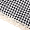 thumbnail image 4 of Norbi Microwave Oven Cover Dust Oil Proof Cloth with Storage Pockets Cotton Linen Kitchen Toaster Appliance Protector Black #A, 4 of 8