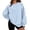 Light Blue, variant on Bexdxz Women's Oversized Polka Dot Crewneck Sweatshirt, Soft Long Sleeve Pullover Top, Casual Y2K Fall Daily Wear Outfit White L