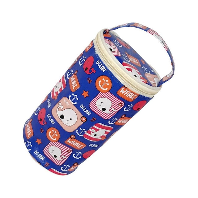 kurtrusly Durable And Safe Food Container For Convenient Storage And Transport Worry-free Service Insulated Lunch Box Storage Box Blue Little Whale 1 Insulation Bag 1Set