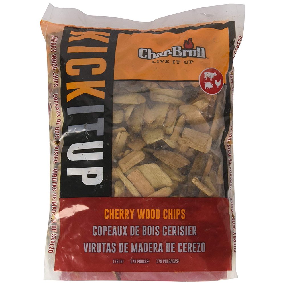 CharBroil Cherry Wood Smoker Chips, 2Pound Bag, Wood chips add a
