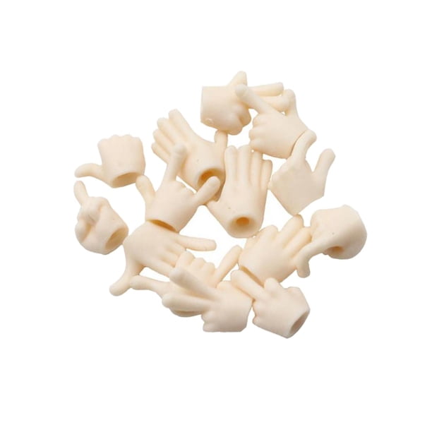 Mini muñecas a escala 1/12, modelo de mano, partes del cuerpo, figura de muñeca, accesorios de juguete, figura de acción para muñecas, juego de CUTICAT Manos móviles de muñeca