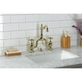 thumbnail image 7 of Kingston Brass KS7972AX English Country Bridge Bathroom Faucet with Brass Pop-up, Polished Brass, 7 of 7