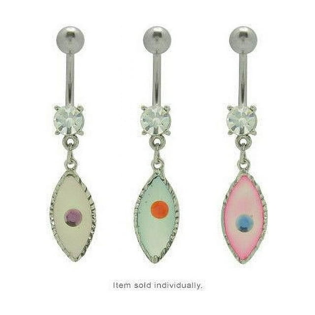 Belly Button Ring Pastel Dangle Eye
