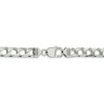 thumbnail image 4 of 925 Sterling Silver 8.5mm Polished Open Curb Chain 22 Inch, 4 of 7