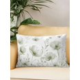 thumbnail image 2 of Waterproof Outdoor Throw Pillows with Inserts 12"x20", Sage Green Spring Floral Soft Decorative Pillowcases for Couch Bedroom, Summer Botanical Watercolor Vintage Pillow Covers for Sofa Living Room, 2 of 8