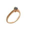 thumbnail image 1 of LBG British Made 9k Rose Gold Natural Tanzanite Womens Engagement Ring - 33 size options - Size 9.5, 1 of 7