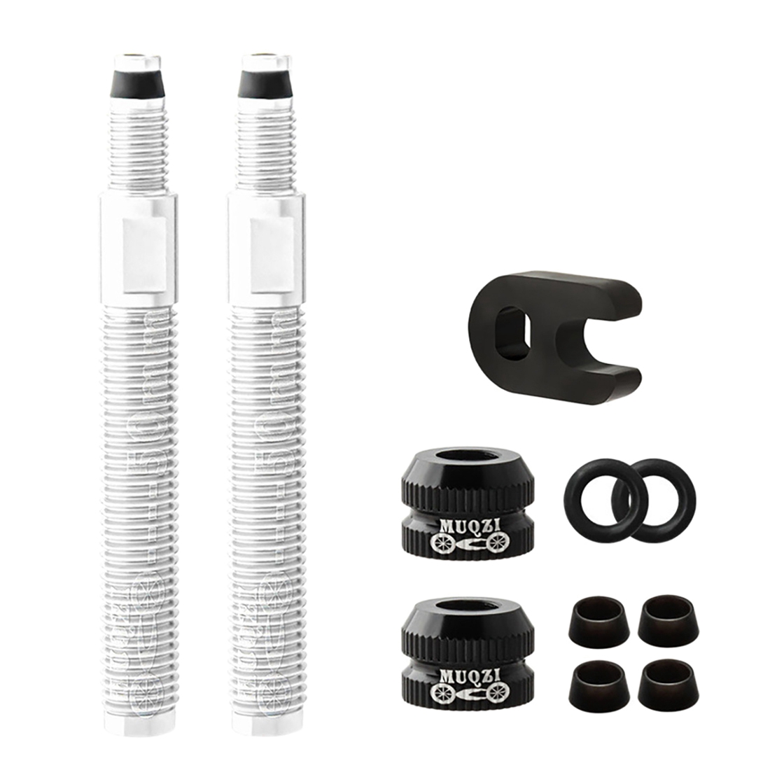 2Pack Bike Presta Valve Extender 50mm Clincher Tire Removable Valve