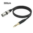 thumbnail image 1 of 6.35Mm 1/4 Inch Trs Male To Xlr Male Audio Stereo Microphone Speaker Cable, 1 of 5