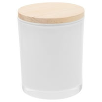 WRITWAA Elegant Glass Candle Jar with Lid, Empty Holder for Crafts, Tea Light Candle Display, Home Decor and Centerpiece Use