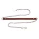 thumbnail image 1 of EeaseMX 1 pieza de cadena de metal de PU para bolso, correa de repuesto, accesorio con hebillas para bolso de mano, bolso de hombro, marrón y plateado., 1 of 7