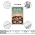 thumbnail image 2 of Retro Uluru Ayers Rock Poster Inspirational Motivational Vintage Travel Wall Art for Classroom Library Home Office Canvas Poster, 2 of 8