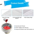 thumbnail image 3 of 5 Gallon Paint Strainer with Elastic Top Opening White Fine Mesh Filters Bag for Gardening (30 Pieces), 3 of 7