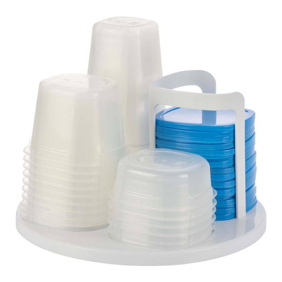 Chef Buddy 49 Piece Kitchen Containers Storage Set with Lids and Carousel