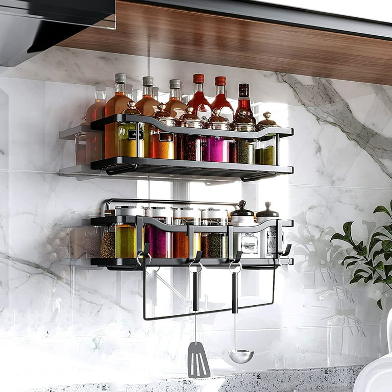 Shower Caddy with Towel Bar Adhesive Mount High Capacity