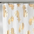 thumbnail image 2 of Lush Decor Pineapple Toss Shower Curtain, 72" x 72", Gold, 2 of 2