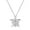 14k White Gold Plated 925 Sterling Silver, variant on Sea Turtle Pendant 0.25 ct Round Moissanite Charm Necklace for Women 14k Yellow Gold Plated (Color D, VVS1)