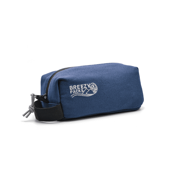 BreezyPacks Medicine Cooling Case |Breezy Extra - Navy | Keeps Medicine at Room Temperature | Recharges by Itself - No wetting, Freezing or Electricity | EpiPen and Insulin Travel Bag (Navy)