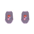 thumbnail image 1 of Methold chalecos a rayas para mascotas con letras 2Conjunto Violeta SG, 1 of 6