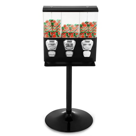 Bestequip Triple Head Gumball Candy Vending Machine With Stand Bestequip Triple Head Gumball Candy Vending Machine With Stand Durable Metal Removable Canisters Capsule Bouncy