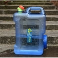 thumbnail image 2 of Shisuyan 8L Outdoor Equipment Square Shaped PC Water Container Carrier for Car(Blue), 2 of 8