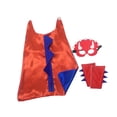 thumbnail image 2 of Capa de Cosplay de dinosaurios con guantes perfecl para fiesta de Disfraces rojo y azul, 2 of 8