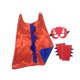 thumbnail image 2 of Disfraz de dinosaurio Macarena Capa guantes Disfraces para niñas Fiesta Actuaciones en Festival de disfraces rojo y azul Disfraz de Halloween, 2 of 8