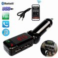 thumbnail image 3 of Fm Transmitters Bluetooth Car Kit Fm Transmitter Handsfree Aux Mp3 Player Modulator With Led Display Portable Dual Usb Charger, 3 of 5