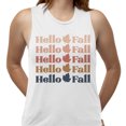 thumbnail image 2 of Hello Fall Women's Muscle Tank Large White, 2 of 5