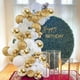 thumbnail image 5 of Adorno Y Decoración Kit De Guirnalda De Globos De Oro Blanco, 100 Piezas De Arco De Globo De Confeti De Cromo Metálico Y Oro Blanco con Cinta De Globo para Boda, Cumpleaños, 5 of 5