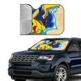thumbnail image 4 of Windshield Sun Shade Foldable Car Front Window Sunshade For Car Suv Trucks Vans - Best Heat Shield Blocker Visor Cover Blocks Uv Rays And Keeps Your Vehicle Cool-Medium, 4 of 5