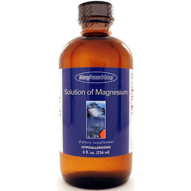 Solution of Magnesium Liquid 8oz by Allergy Research Group Walmart