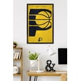 thumbnail image 2 of NBA Indiana Pacers - Logo 25 Wall Poster, 22.375" x 34" Framed, 2 of 5