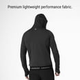 thumbnail image 3 of Hayabusa Men's Zip-Up Performance Hoodie - Black, 2X-Large, 3 of 6