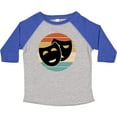 thumbnail image 3 of Inktastic Theater Masks Acting Gift Retro Sunset Boys or Girls Toddler T-Shirt, 3 of 5