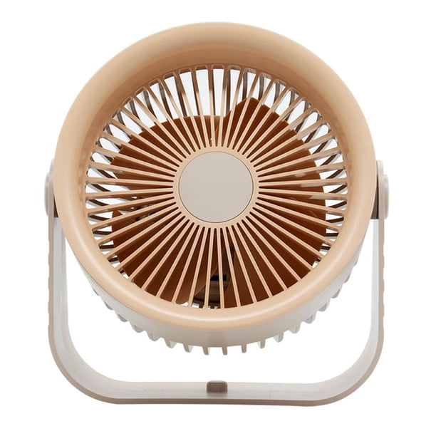 Ventilador de escritorio Ventilador portátil Inclinación ajustable de 90 degree Configuraciones de 4 velocidades Ventilador personal Ventilador portátil de Caqui