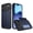 Darkblue, variant on for iPhone 17 Pro Max Case Wallet Credit Card Holder ID Slot Sliding Door Hidden Pocket Men Women Anti-Scratch Dual Layer Hybrid Bumper Armor Protective Shell Back Cover,Red