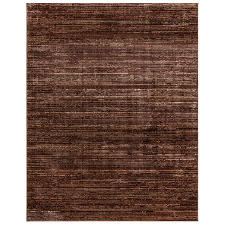 Gertmenian Missha Dario Modern/Contemporary Striped Dark Brown Indoor Area Rug, 5x7