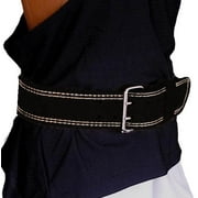 Weightlifting Real Leather Back Support Belt 4" Padded