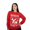 thumbnail image 3 of Women's Red gingerbread funny matching costume party long sleeve t-shirt (Womens X-Large), 3 of 7