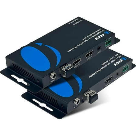 4K HDMI Over Optical Fiber Extender With Audio Extraction And Bi-Directional IR (UHD-FO10-K)