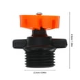 thumbnail image 2 of PAMINGONO Garden Hose Nozzle Sprayer High Pressure 10Pcs 360 Degree Rotating Sprinkler Heads Orange 1.4X0.9X0.9in, 2 of 8