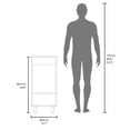 thumbnail image 4 of White bathroom vanity with integrated sink and faucet, scratch - resistant, ideal for small space organization, 4 of 4