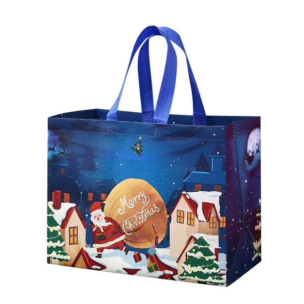 Bolsa No Tejida Santa Tree House, Bolsa Laminada Portátil
