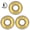Yellow, variant on M Buder 8 Pcs Skateboard Scooter 608 Ball Bearing Miniature Skate Roller Kit Premium ABEC-9 Deep Groove Replacement Hardware for Inline Skates Longboards Purple
