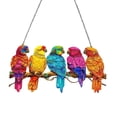 thumbnail image 3 of Decoración colgante de ventana Perfecl Adorno artístico Pájaros acrílicos Estilo A, 3 of 8