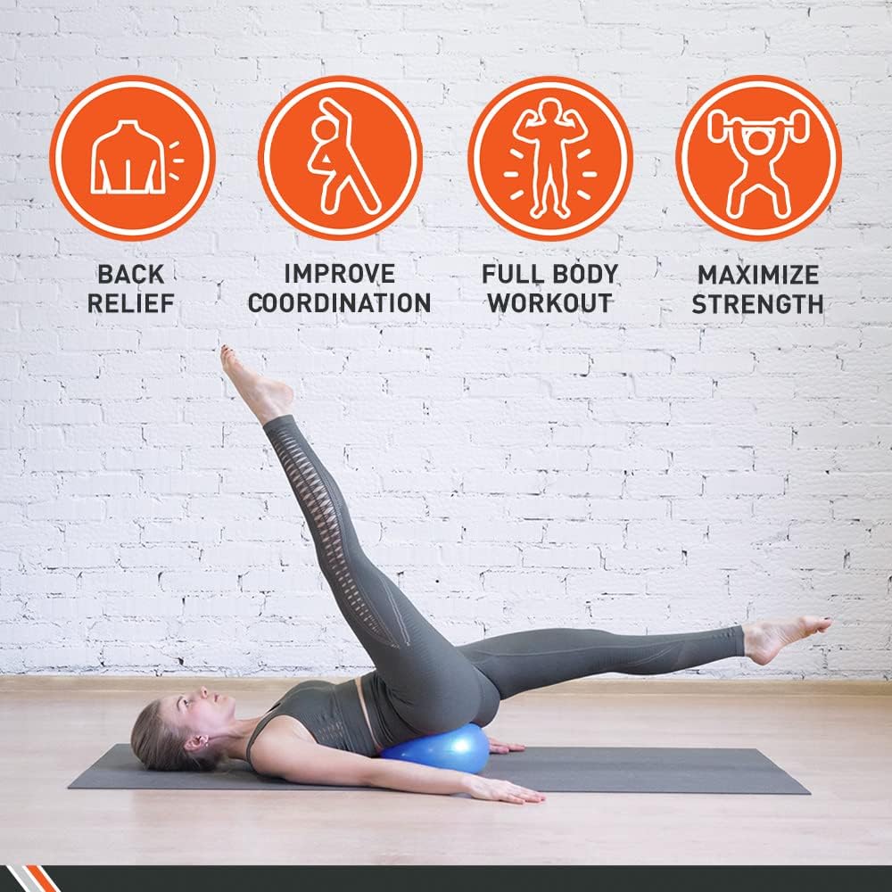 Body Sport Core Fitness, Yoga and Pilates, Excercise Fusion Ball, Core Training, Physical Therapy, Balance, Stability,
