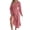 Dusty Pink, variant on Women's Polka Dot Flounce Sleeve Midi Dress with 100% Polyester Fabric for Everyday Wear and Party Ready Style