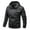 Black, variant on Dpytoraw Men's Fall & Winter Letter Print Mock Neck Zip Up Jacket Casual Solid Regular Fit Long Sleeve Jackets With Pockets