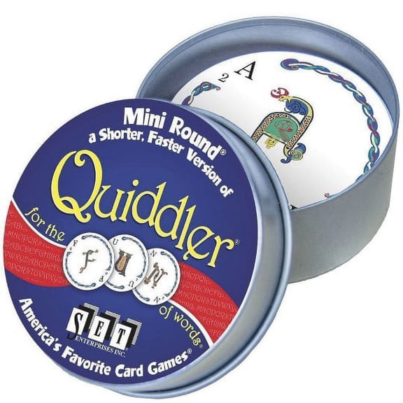 Set Enterprises Quiddler Mini Round Blister Card Game